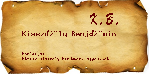 Kisszély Benjámin névjegykártya